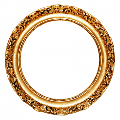 Golden oval Frame Png Images Free HD