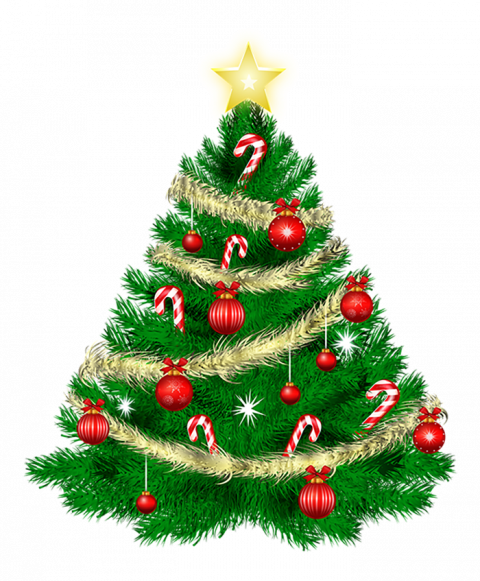 Green Christmas Tree PNG Images Full HD