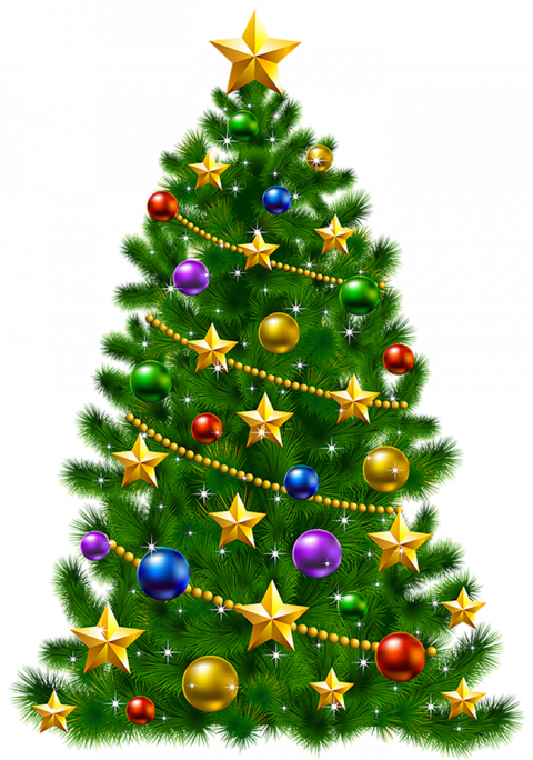 Green Christmas Tree Transparent Image HD