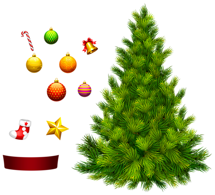 Green Christmas Tree Transparent Image HD