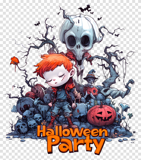 Halloween Party Skull Png Images Free Hd