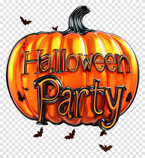 Halloween Party Vector Clipart Png For Edit