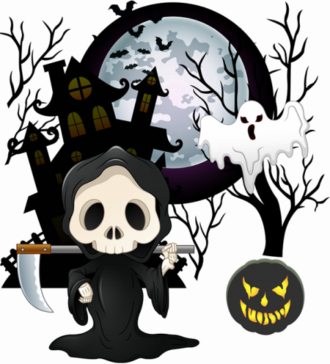 Halloween Skeleton PNG Image Background