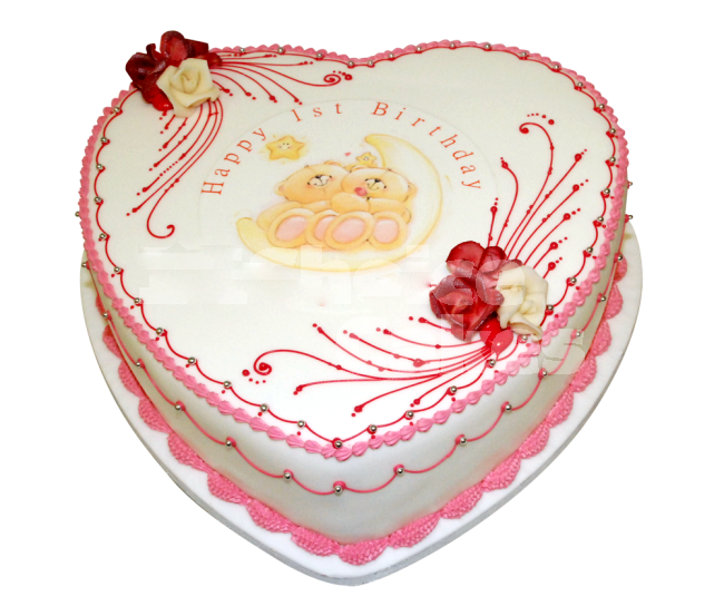 Happy Birthday Cake Hear desing Full Hd