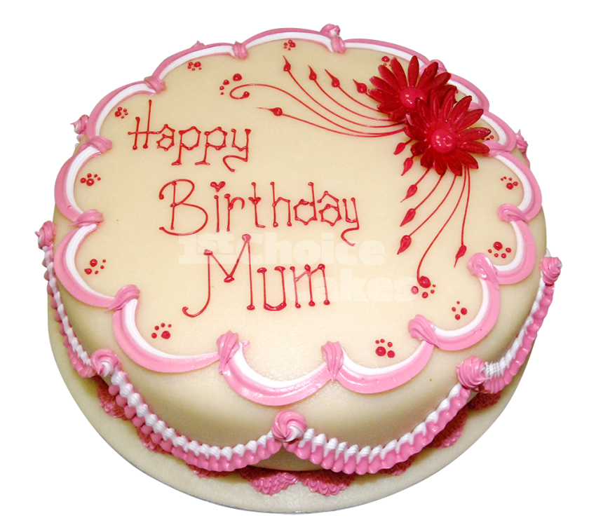 Happy Birthday Mom Cake Png Download
