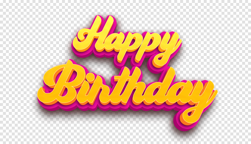 Happy Birthday Png Text Image Download