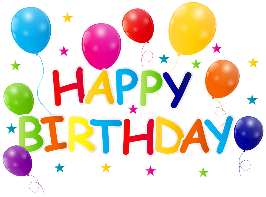Happy Birthday Text Clipart PNG Full Hd