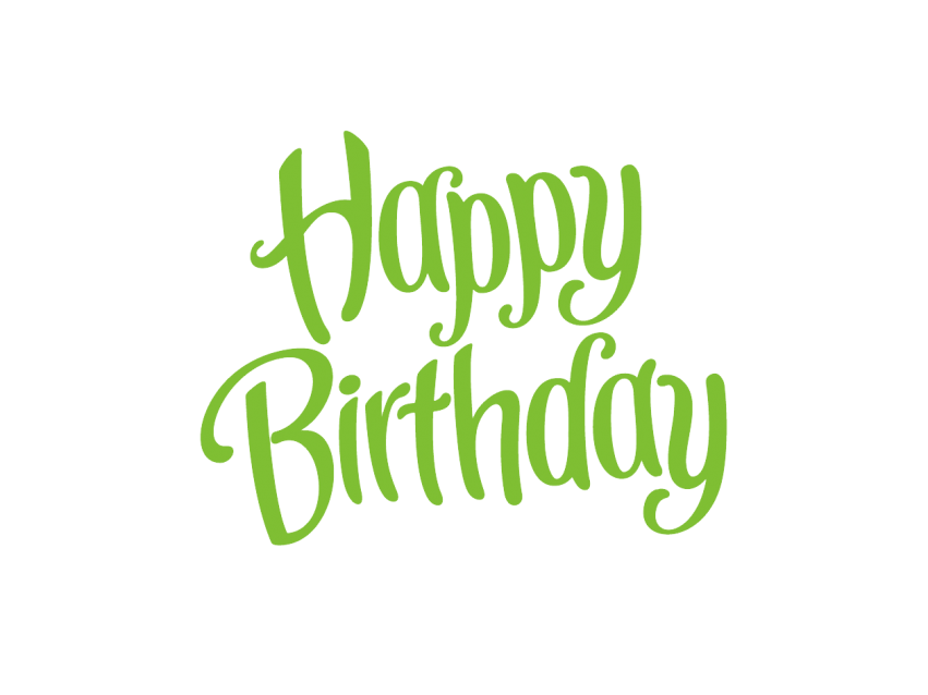 Happy birthday Text PNG Hd Download