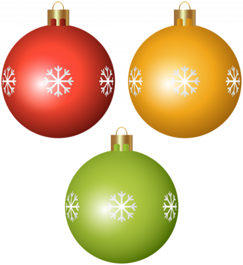 Happy Christmas Baubles Png Image Download