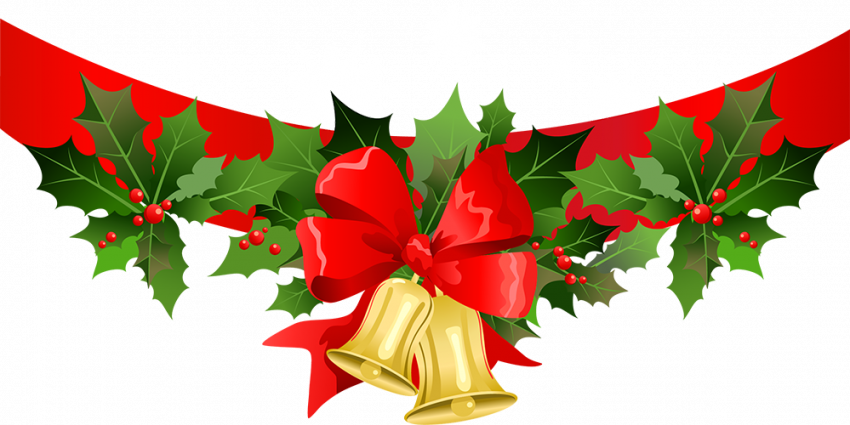 Happy Christmas Decoration Transparent PNG Background