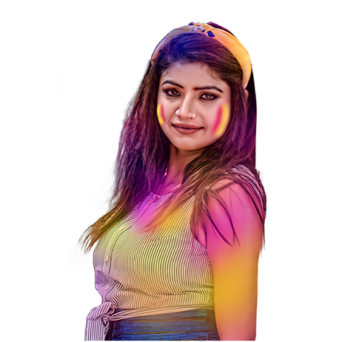Happy Holi CB Editing Girl PNG Download