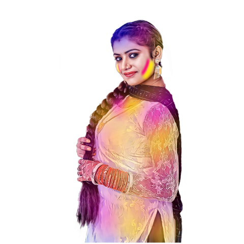Happy Holi CB Editing Girl PNG Download Full HD