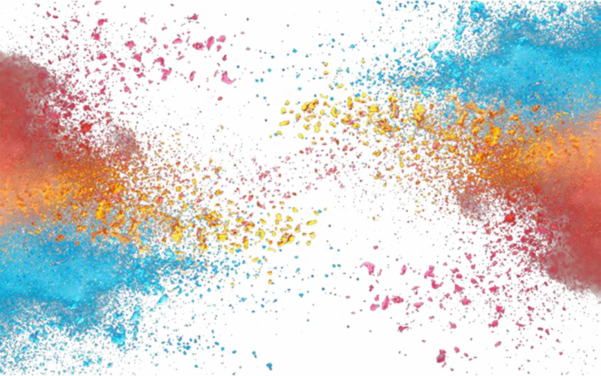Happy Holi Color Splash PNG