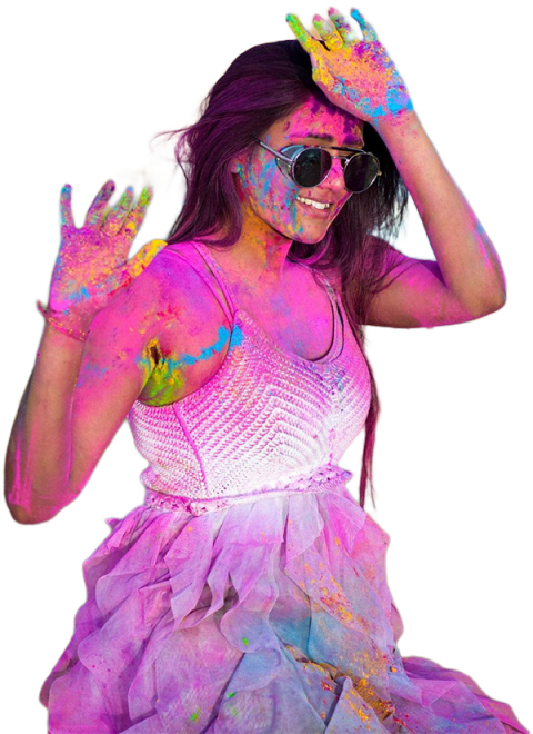 Happy Holi Editing Girl Png Images Download Free