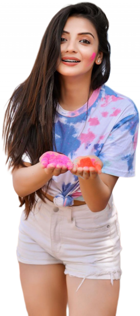 Happy Holi Editing Girl Png Images Download Full HD