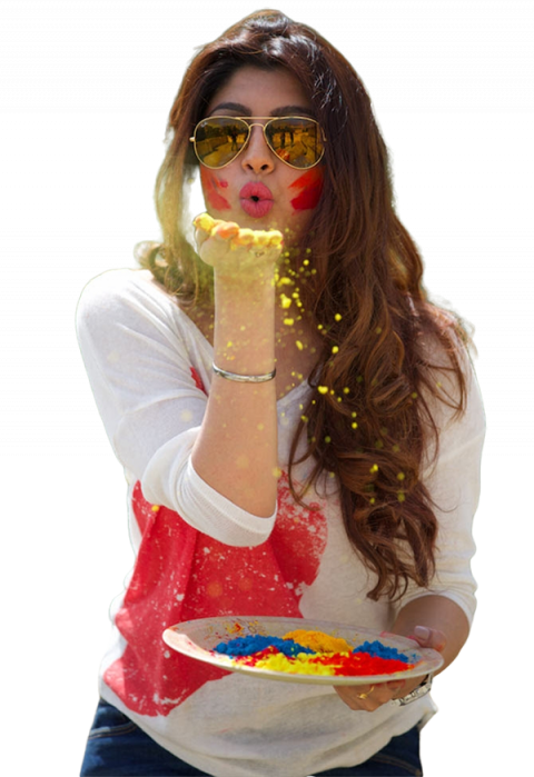 Happy Holi Girl PNG HD Images Download Free