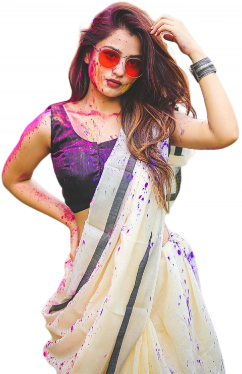 Happy Holi Girl PNG Transparent Images Download  HD