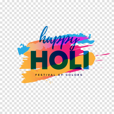 Happy Holi Greeting Png Image