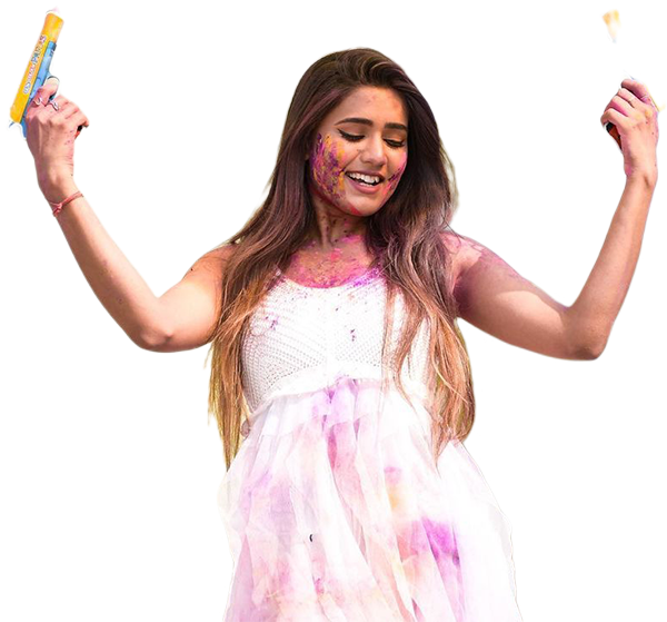 Happy Holi Hot Girl PNG Images Transparent