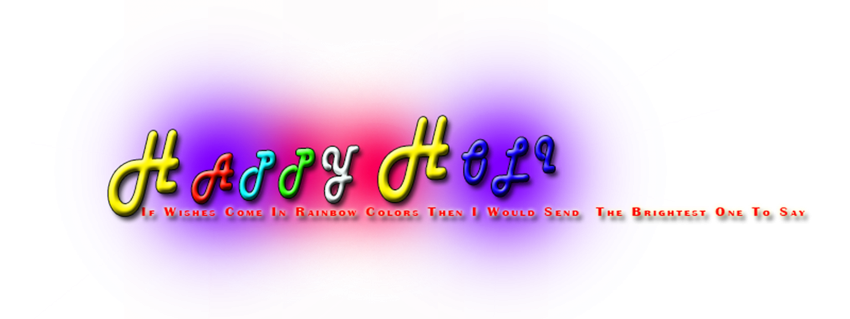 Happy Holi PNG For CB Picsart Editing