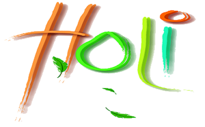 Happy Holi Text HD PNG