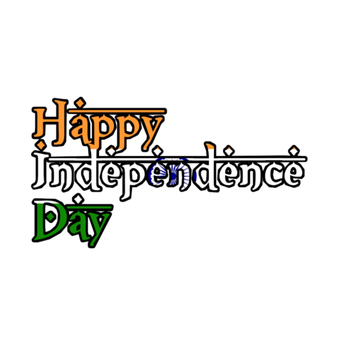 happy indenpendence day With Transparent Background