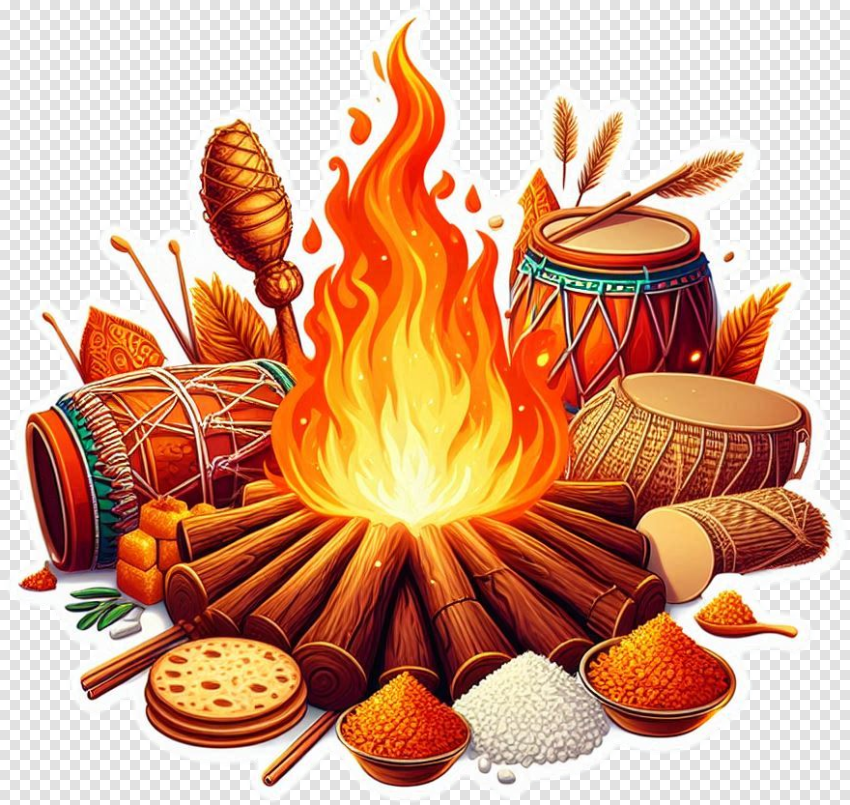 Happy Lohri India Png Clipart Fire Image Free