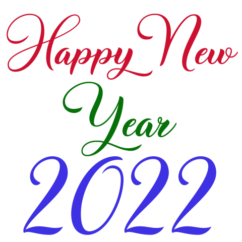 Happy New year 2022 PNG Download Full HD New