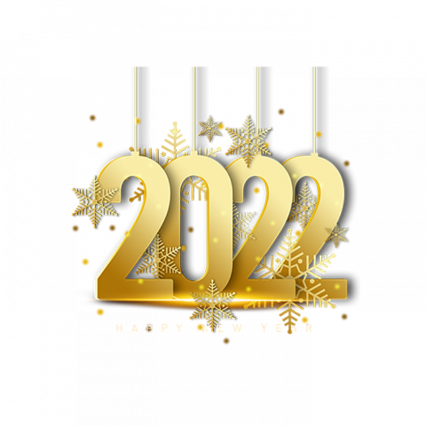 Happy New Year 2022 PNG Text Full HD