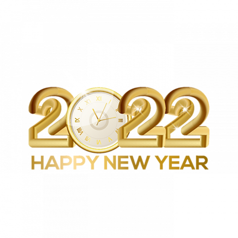 Happy New Year 2022 PNG Text Full HD