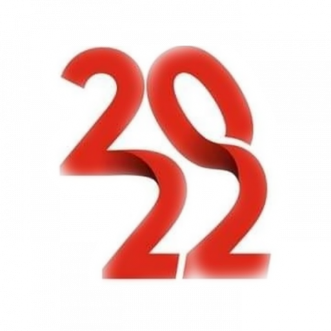 Happy New Year 2022 Text PNG Images HD