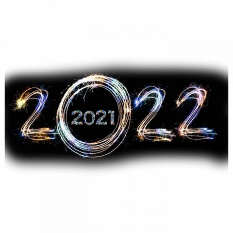 Happy New Year 2022 Text PNG Images HD