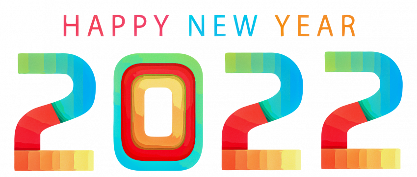 Happy new Year 2202222 text PNG Images Download