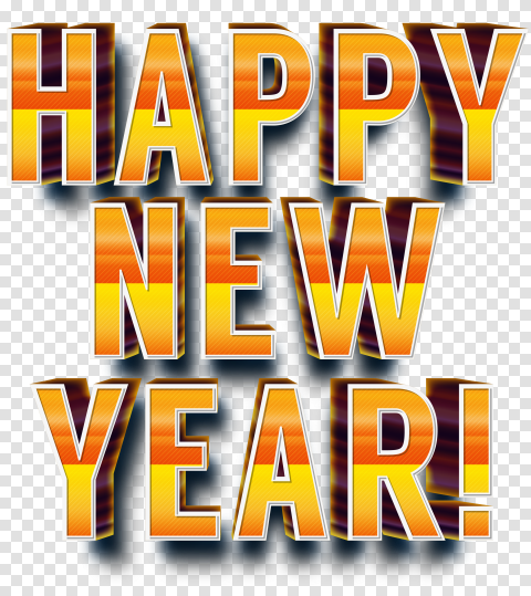 Happy New Year PNG Text Free Images Editing
