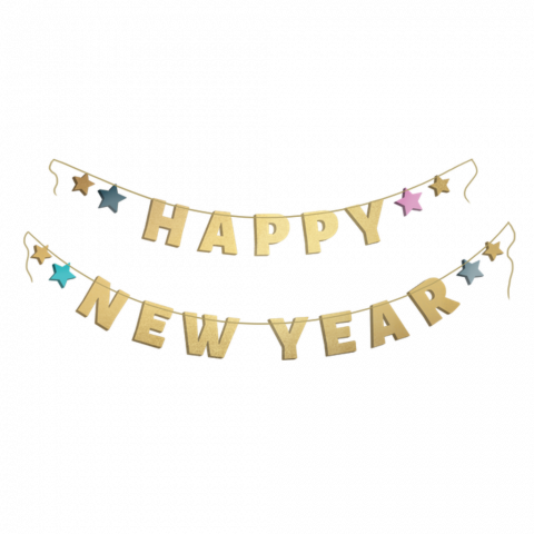 Happy New Year Text PNG Images HD