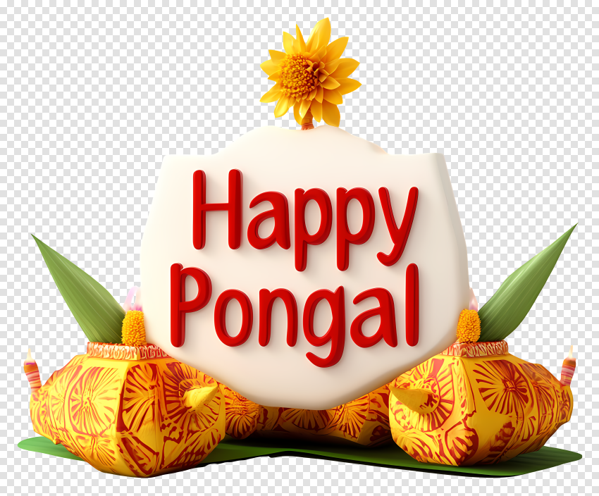 Happy Pongal Png For Editing Stylish Text Hd