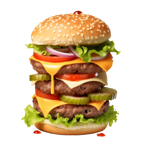 HD Big Ham Burger Transparent Png Image