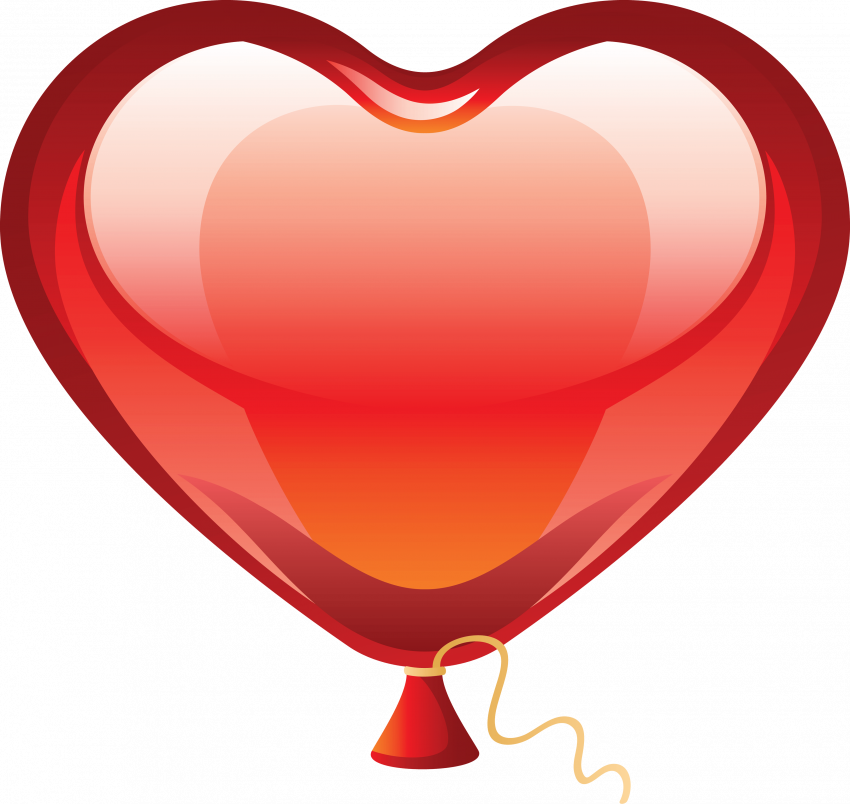 Heart Balloon PNG File Download Free