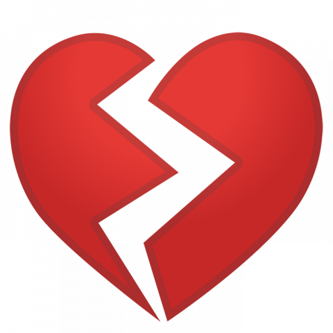 Heart Broken Emoticon Emoji PNG Images
