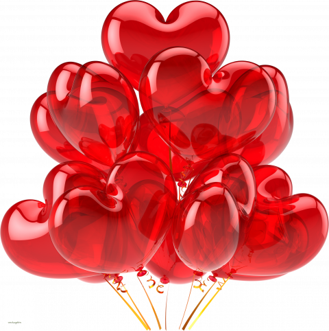 Heart Shaped Balloon PNG Clipart