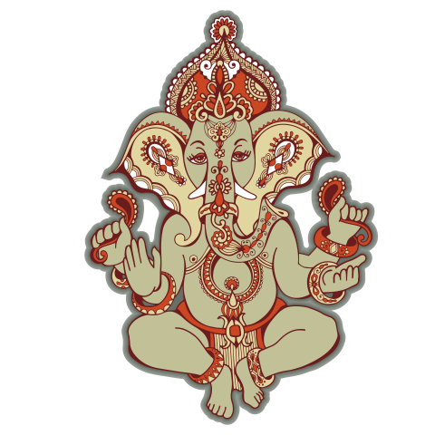 Hindu Lord Ganesha Ornate Sketch Drawing Tattoo Png HD