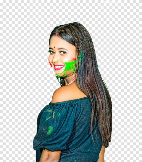 Holi Actress Png Image Transparent