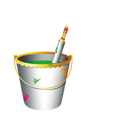 Holi Balti Bucket Full HD PNG