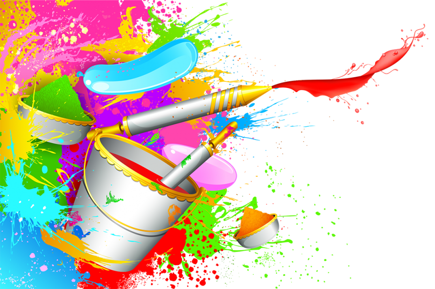 Holi Color Rang Balti HD PNG