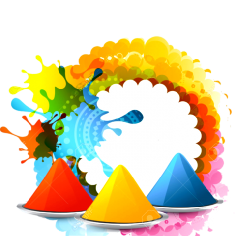 Holi Gulal Rang Full HD PNG