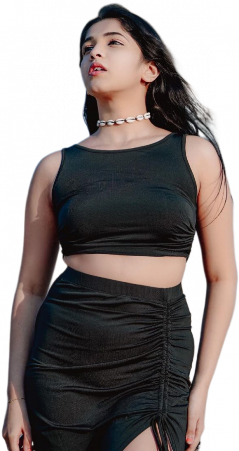Hot Girl Png In Black Dress For Photo Editing