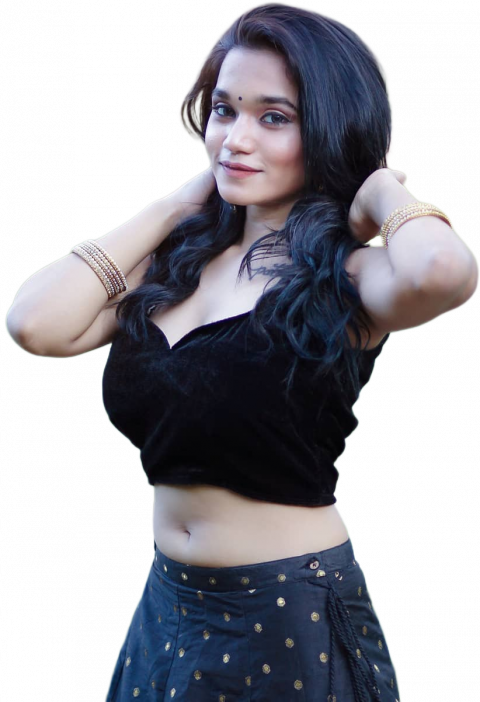 Hot Girl Png In Black Dress For Photo Editing