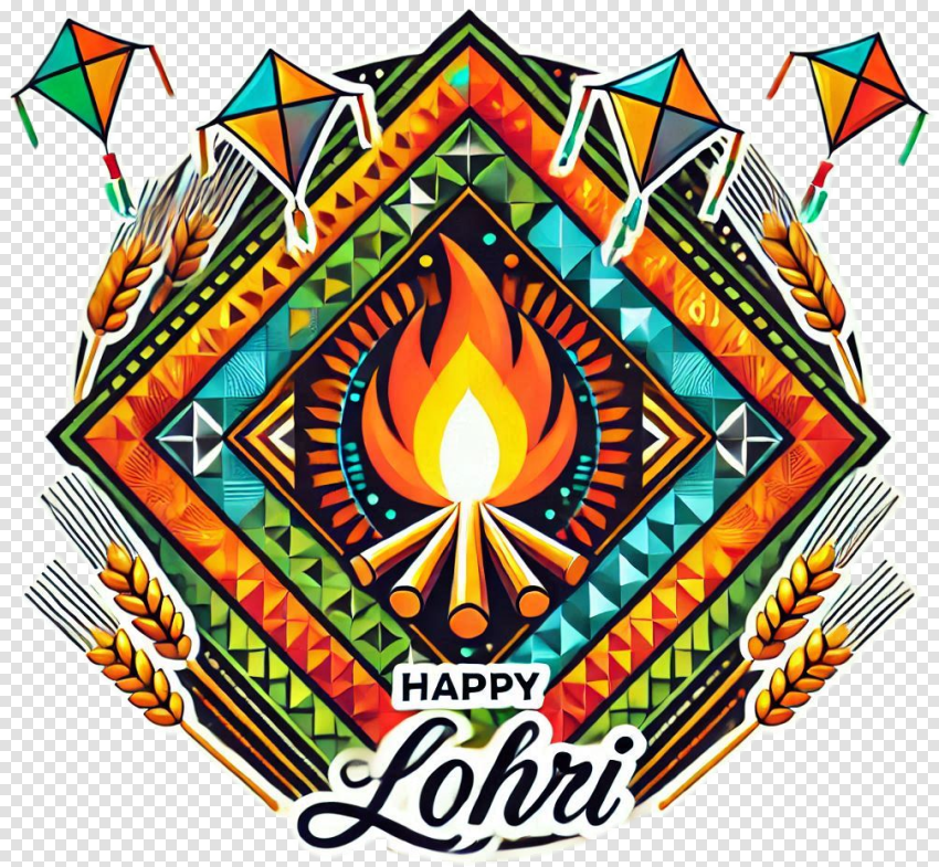 India Lohri Png For Social Media Sharing Clipart Image