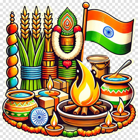 India Lohri Png Highlighting Punjabi Culture