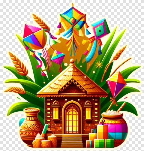 India Lohri Png With Cultural Elements